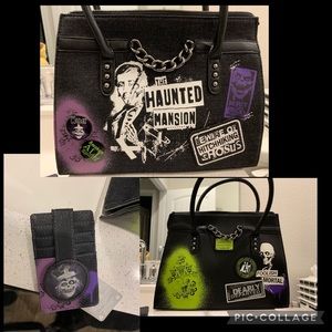 Loungefly Disney Haunted Mansion Crossbody purse and Wallet NWT